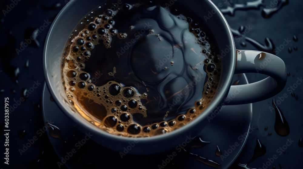 refreshing tea in a cup with visible droplets of water, showcasing a variety of aromatic flavors and soothing brews. generative ai refreshing tea in a cup with visible droplets of water, showcasing a variety of aromatic flavors and soothing brews. generative ai