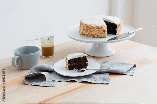 Chocolate coconut cake 