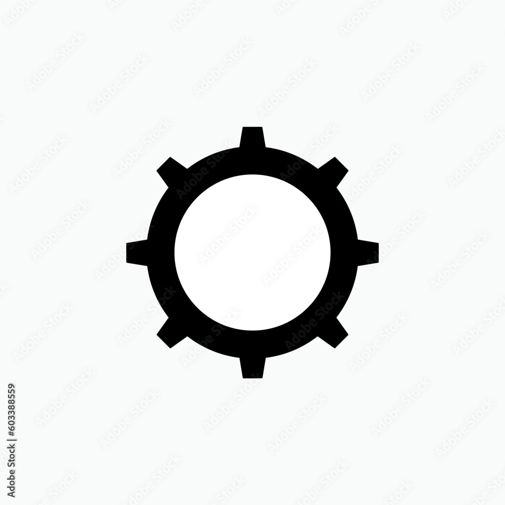 Gear Icon - Setting or Cog Vector Sign and Symbol for Design, Presentation, Website or Apps Elements. 