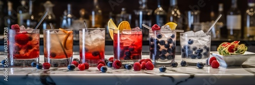 Wallpaper Mural Beautiful cocktails. Bright colours. Generative AI Torontodigital.ca