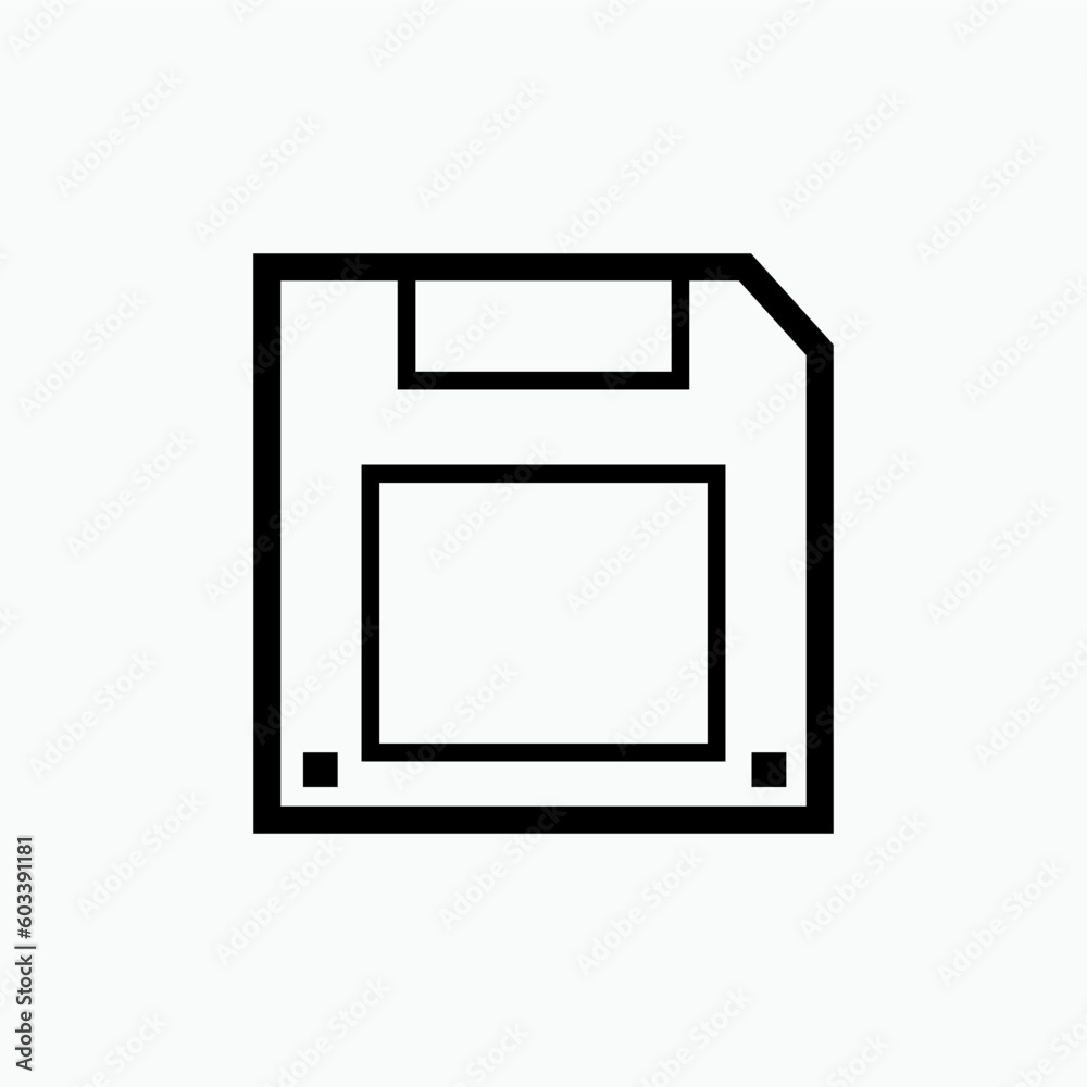 Save Icon. Floppy Disk Symbol for Design, Presentation, Website or Apps Elements - Vector. Save Icon. Floppy Disk Symbol for Design, Presentation, Website or Apps Elements - Vector.