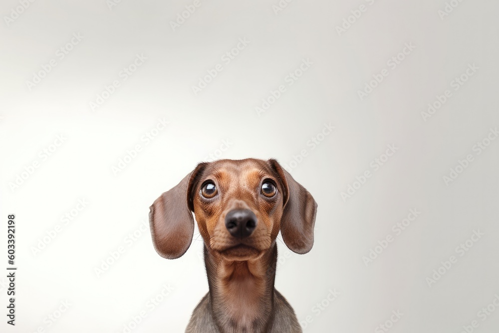 Happy puppy dog on isolate background, Generative AI Happy puppy dog on isolate background, Generative AI
