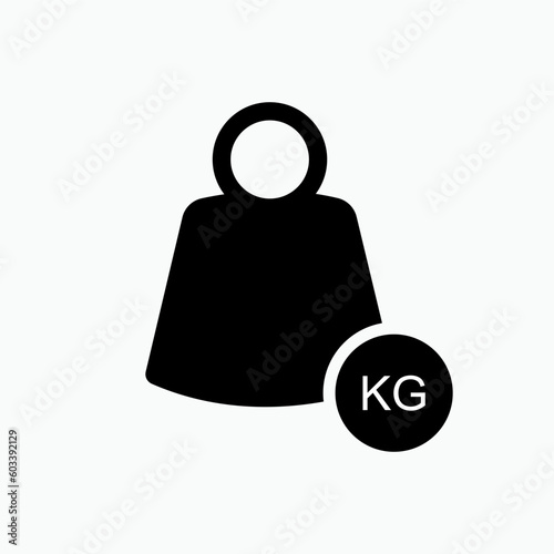 Weight Icon.  Heaviness Symbol - Vector.    