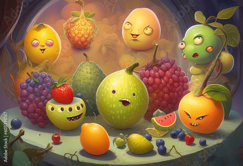 Fruitful Mayhem: The Hilarious Tale of Buzzy, the Prankster Blight Fruit That Made Everyone Question Their Sanity!