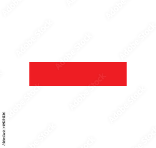 Minus icon. Minus vector icon. Minus icon design.
