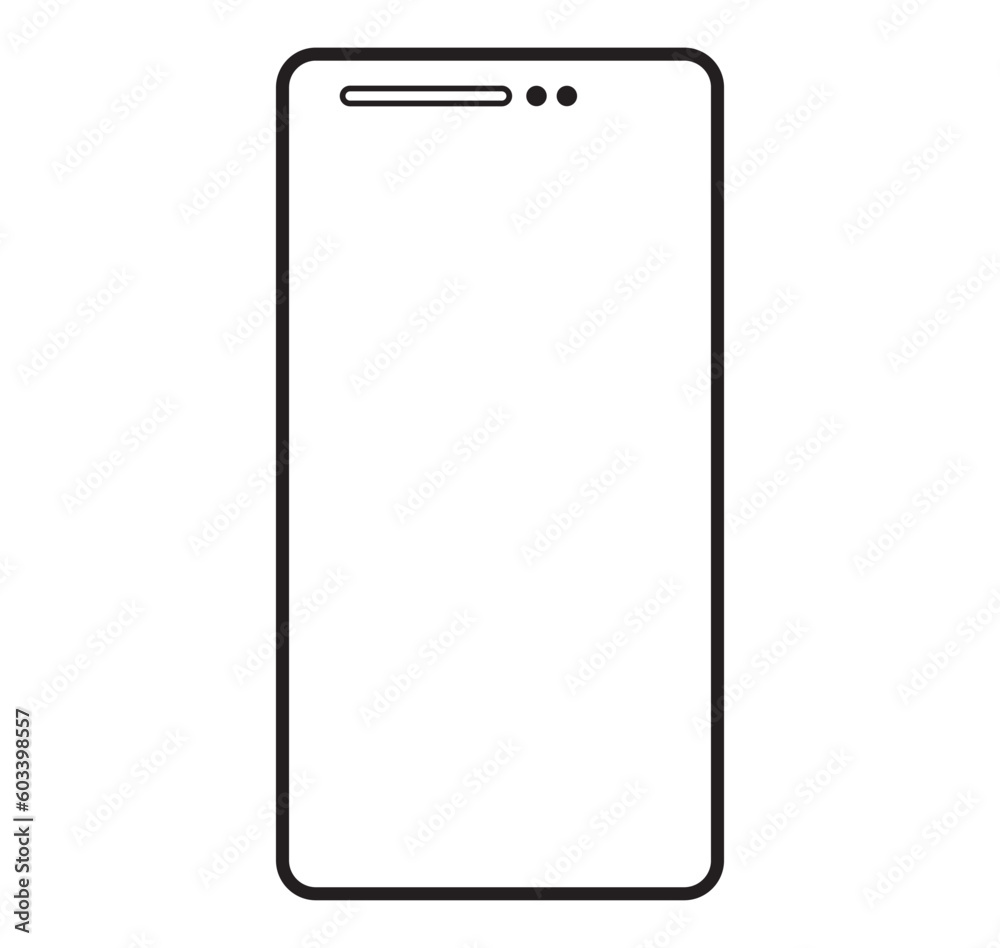 Smartphone icon design. Mobile phone icon. Smartphone icon design. Mobile phone icon.
