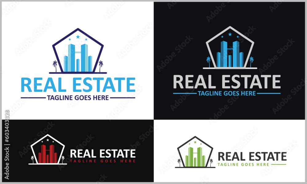 Real Estate Business Logo Design Template
Real Estate Business Logo Design Template