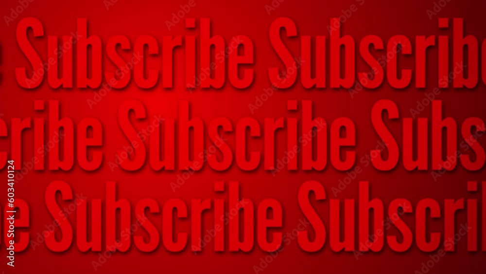 animated text subscribe button for outro youtube