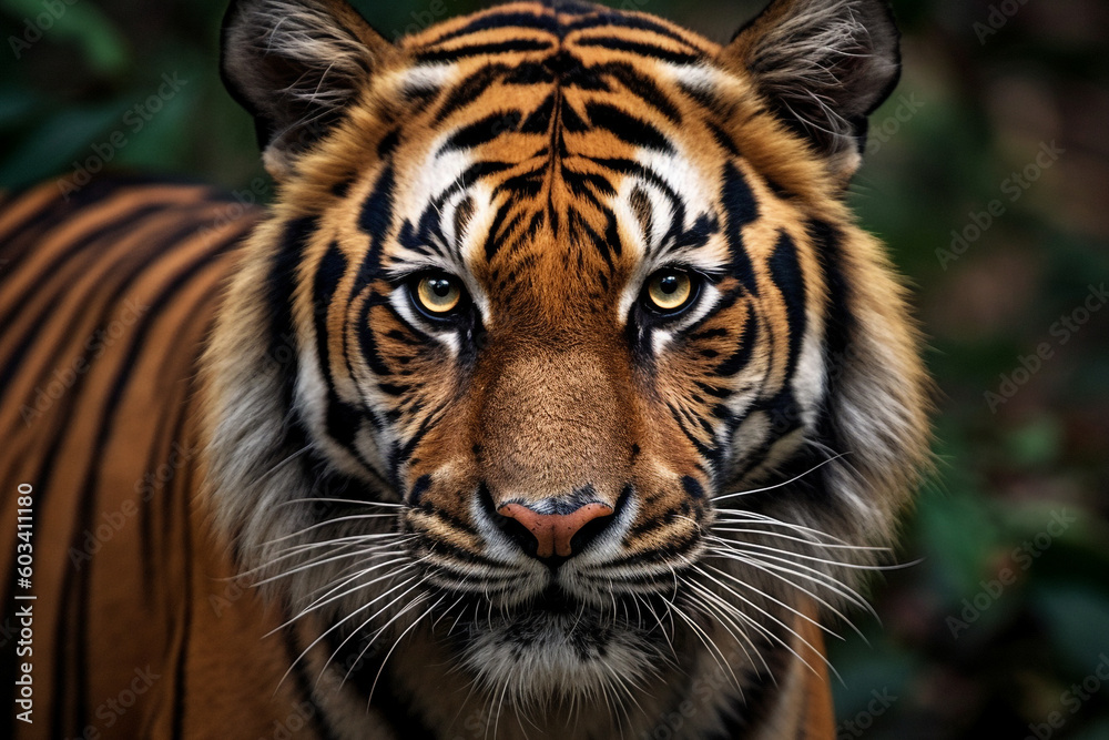 portrait of a tiger portrait of a tiger