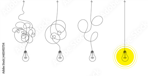 Confused complicated way as chaos or problem concept illustration. Vector 10 eps.