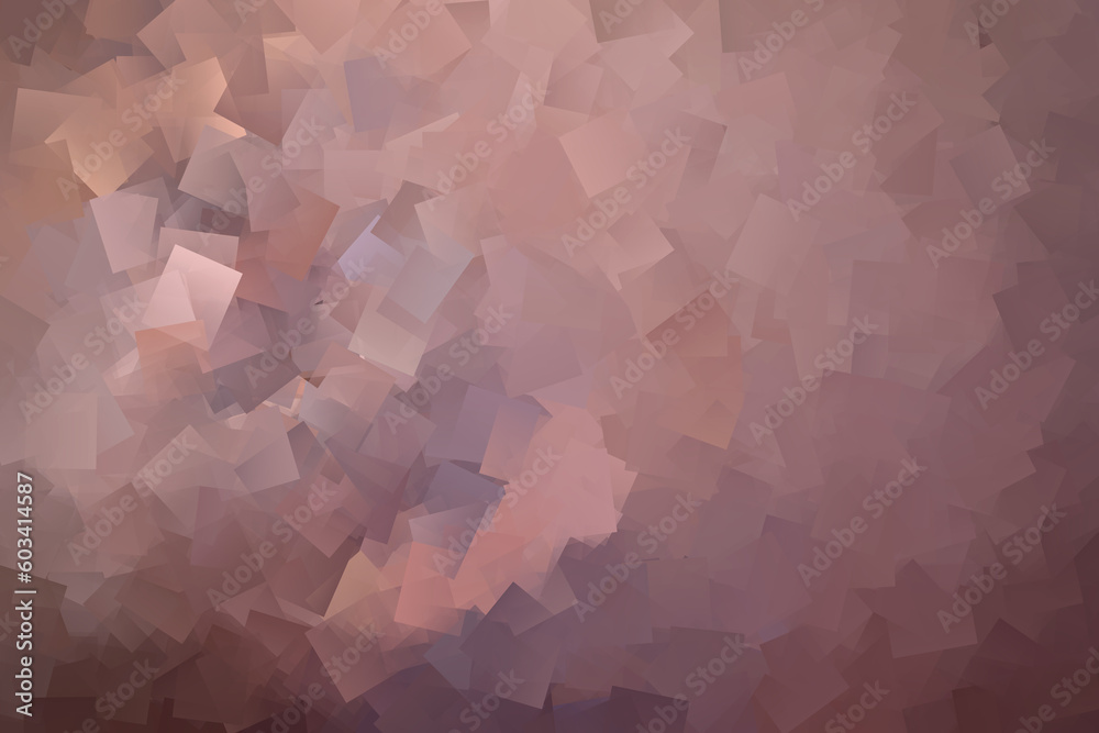 Obraz premium Rozrzucone geometryczne kwadraty tworzące mozaikę w odcieniach beżu - graficzne tło, tapeta, tekstura