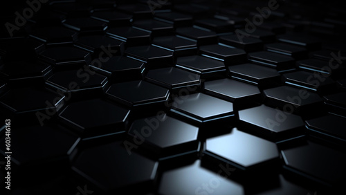 Technology abstract hexagon background . Hi-tech dot comb texture .