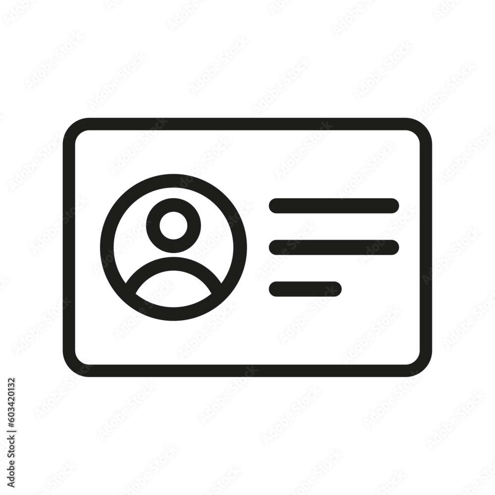 id citizen card icon vector design Illustration id citizen card icon vector design Illustration