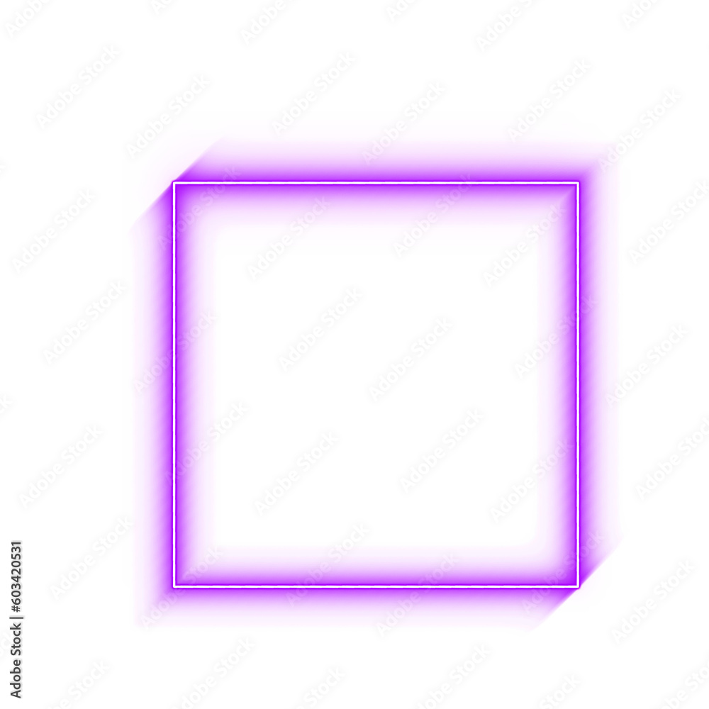 Gradient neon border square cyber frame Gradient neon border square cyber frame