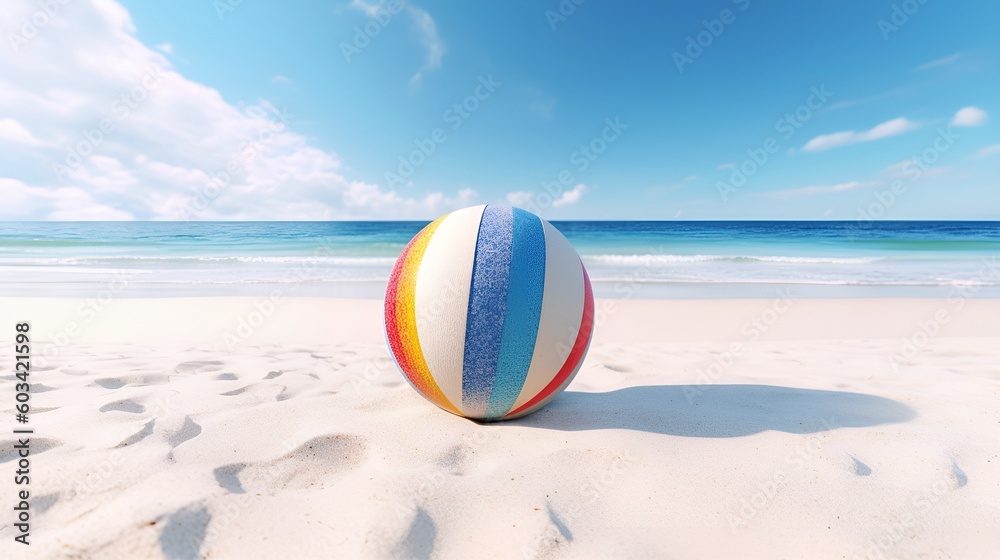 beach ball on the sand