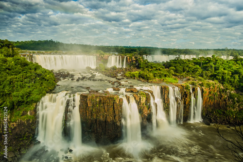 waterfall iguazu Igua  u cataratta brazil Brazilian side Unesco world Heritage 
