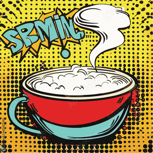 coffee cup pop vector illustrator Design 