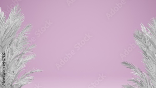 white tree on pink backgrounds © wanchalerm