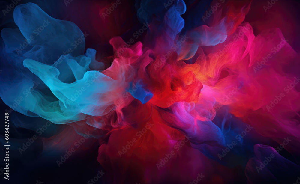 Color Mist: Abstract Multicolor Smoky Gradient