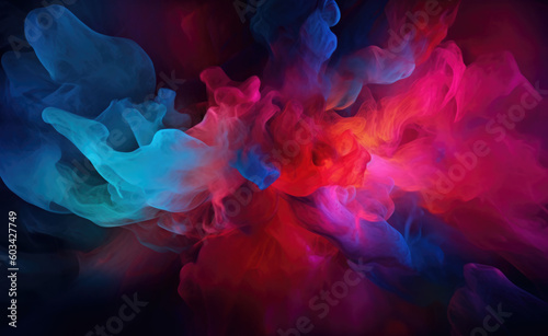 Color Mist: Abstract Multicolor Smoky Gradient