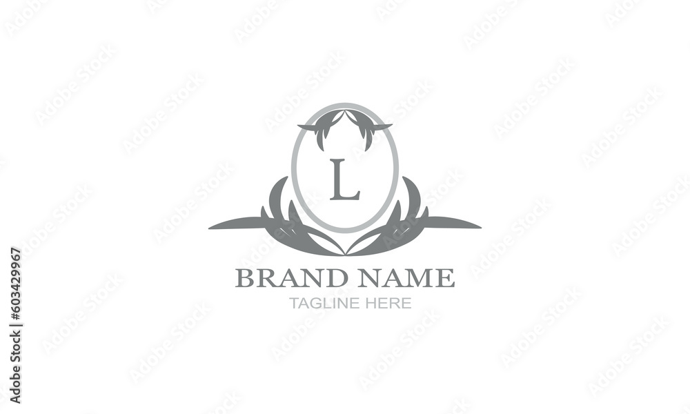 Design template of an elegant floral monogram for one or two letters, for example L. Wedding monogram. Business sign, identity monogram for restaurant, boutique, hotel, heraldry, jewelry. Design template of an elegant floral monogram for one or two letters, for example L. Wedding monogram. Business sign, identity monogram for restaurant, boutique, hotel, heraldry, jewelry.