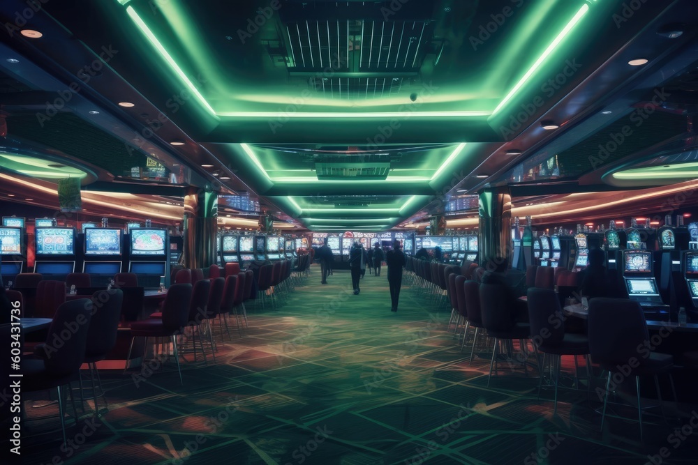 People Wagering In Casino Design Generative AI