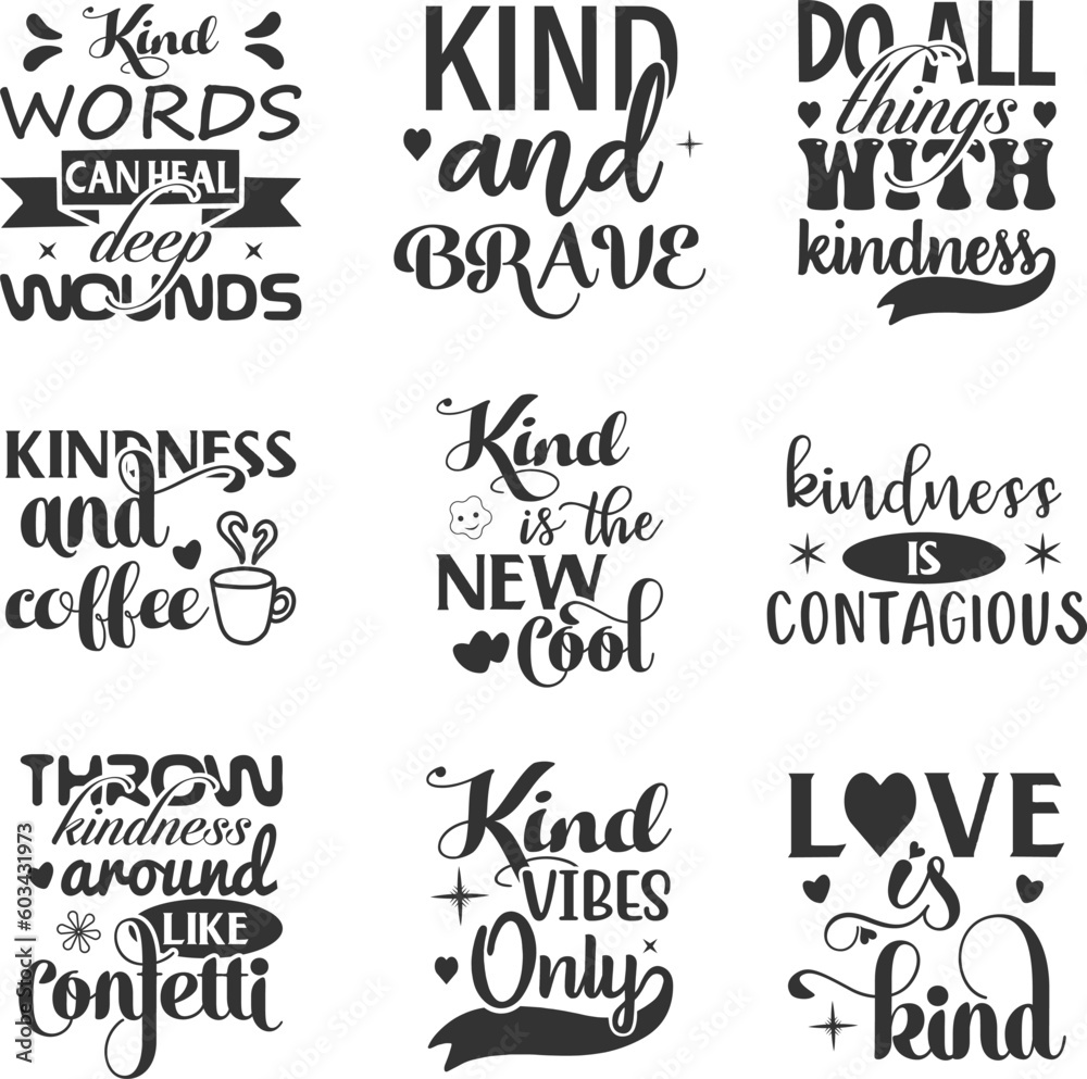 Kindness SVG Work Bundle.