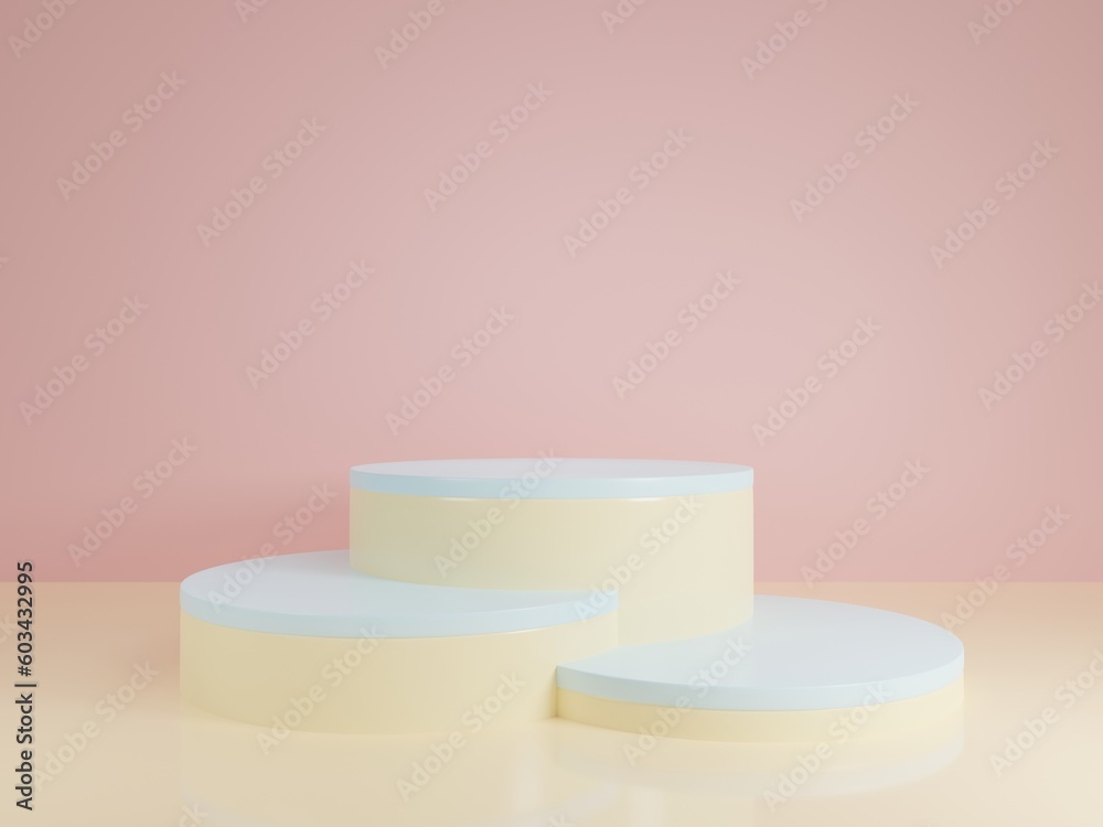 3D Abstract Visualization For Advertising Products Display With Copy Space Modern geometric podium in pastel tones Product Rendering Presentation .3D Rendering 3D Abstract Visualization For Advertising Products Display With Copy Space Modern geometric podium in pastel tones Product Rendering Presentation .3D Rendering