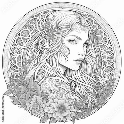 Soulnexus mandala adult coloring elves fantasy intricate 