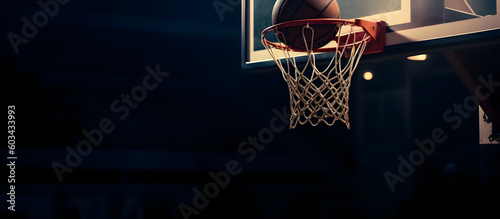 basketball hoop and ball © Rafael