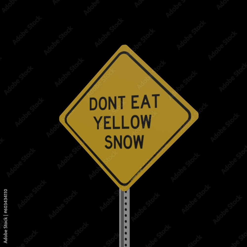 3D Rendered Various types of funny safety signages, rode side 3D funny boards