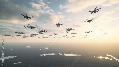 Autonomous Drone Fleet Managed by AI