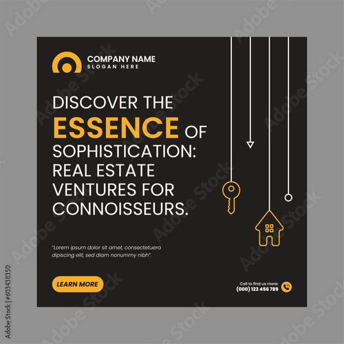 Modern Real Estate Social Post Design Template
