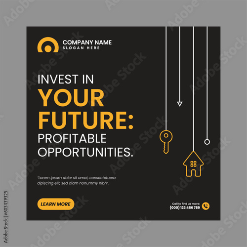 Modern Real Estate Social Post Design Template