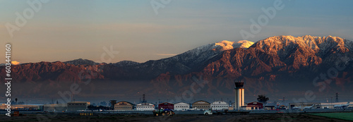 Early sunrise at Chino regional airport