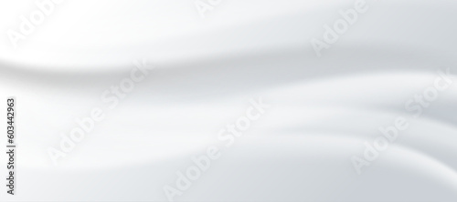 Abstract white background with smooth wavy texture