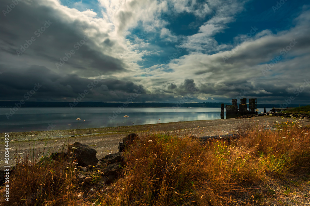 clouds over the Puget Sound, Port Ludlow