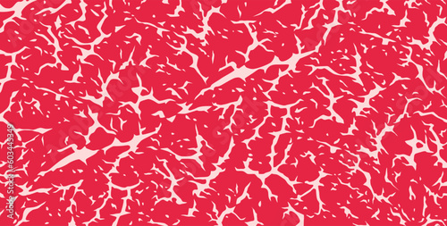 Vector meat background or pattern collection. Beef, pork and lamb meat textures Vector illustration