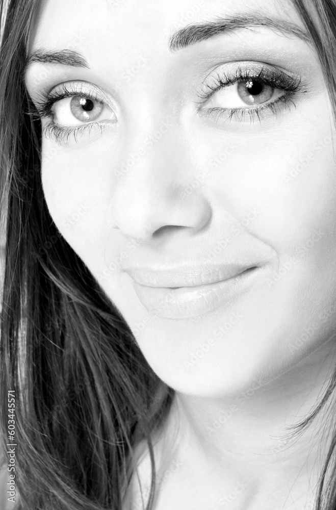 Fototapeta premium Portrait of the beautiful girl with greater eyes