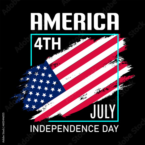 A black background with an american flag and the words america on it.