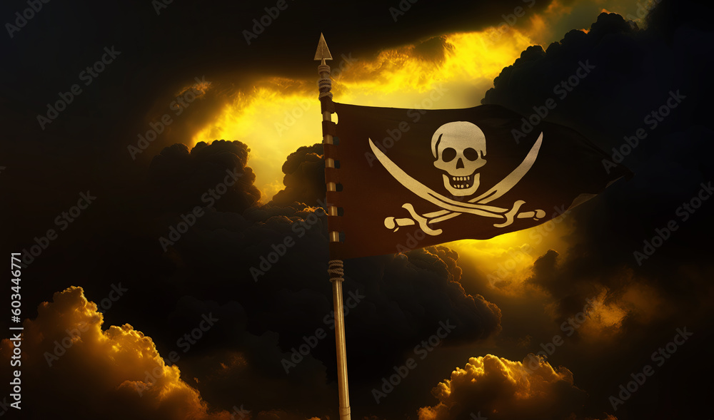 Naklejka premium Pirate, Pirate Flag - Pirates
