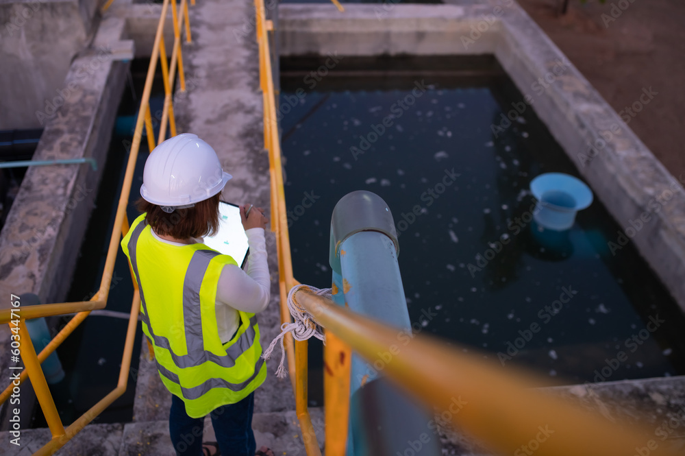 Environmental engineers work at wastewater treatment plants,Water supply engineering working at Water recycling plant for reuse,Check the amount of chlorine in the water to be within the criteria. Environmental engineers work at wastewater treatment plants,Water supply engineering working at Water recycling plant for reuse,Check the amount of chlorine in the water to be within the criteria.