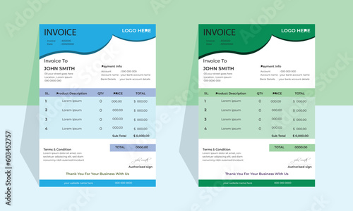 2 COLOUR INVOICE TEMPLATE 