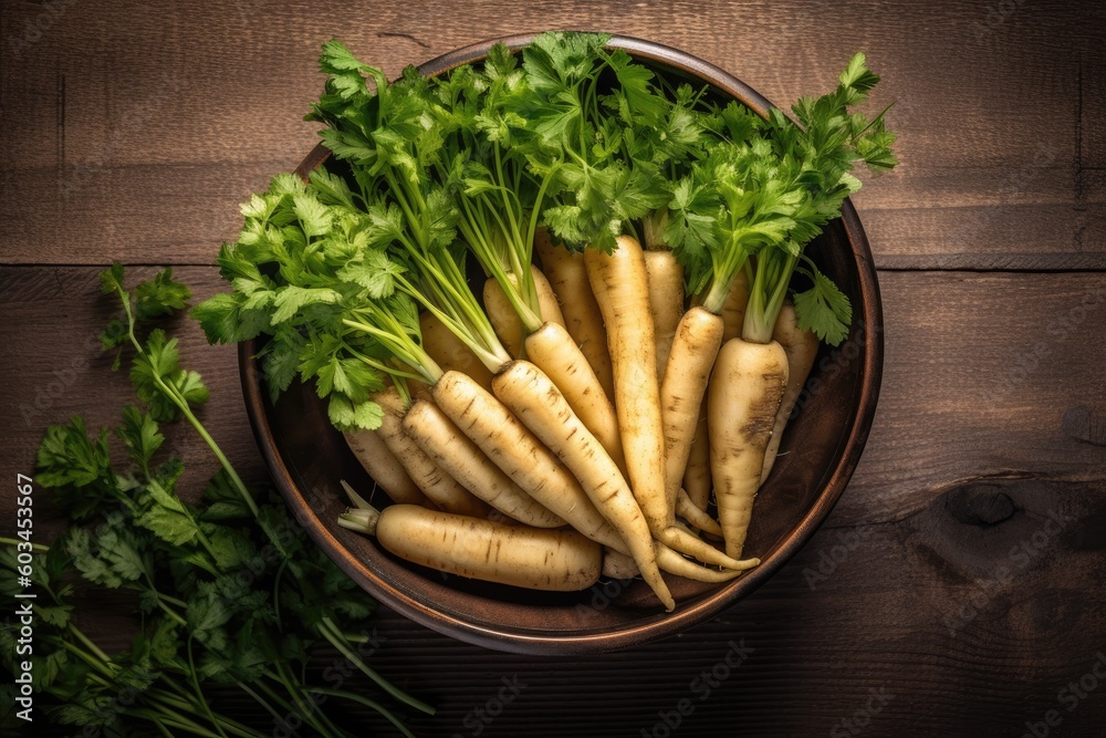 Parsnips in the salad bowl