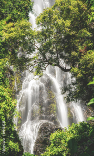 Sunantha waterfall with autumn tree in Nakhon Si Thammarat province   Thailand.