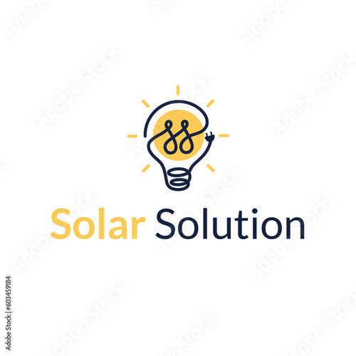 solar solution template for solar energy business. logo design using double ss alphabets. solar energy logo design. energy generation company logo. bulb logo