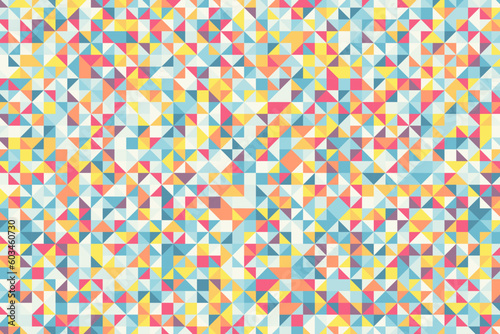 Minimalist empty colorful triangular universal background. Abstract elegant geometric seamless pattern for business, corporate, talks, invites and seminar presentation. Vector illustration