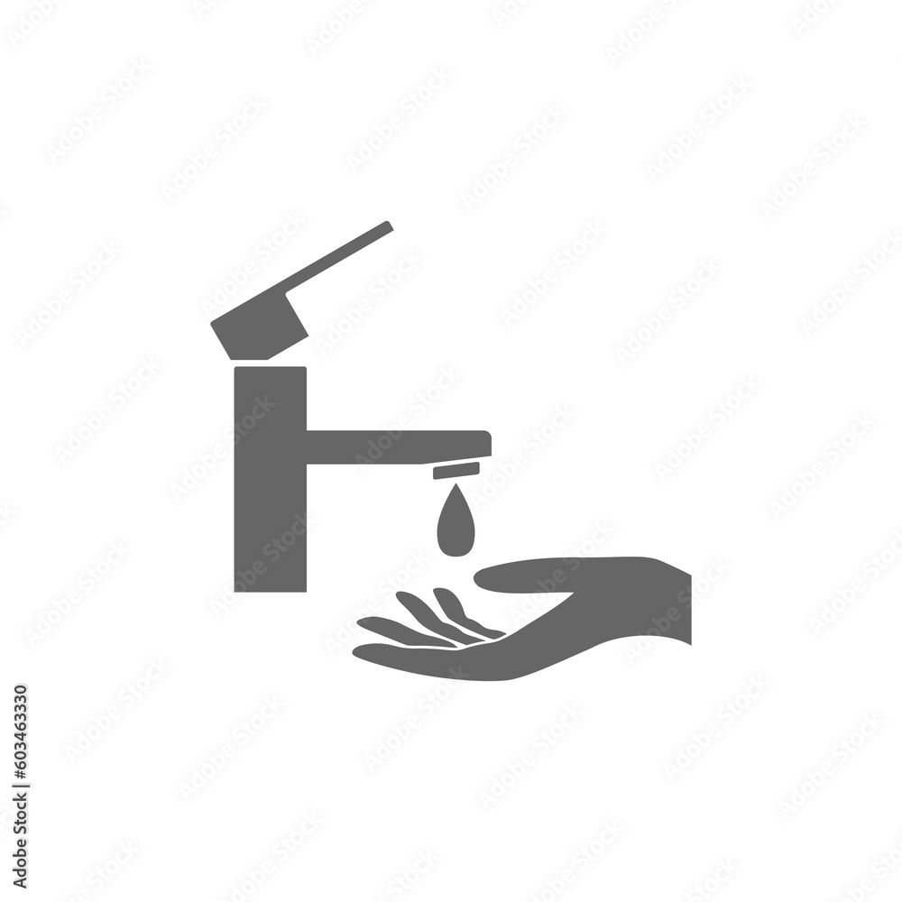 Washing hands icon isolated on transparent background Washing hands icon isolated on transparent background