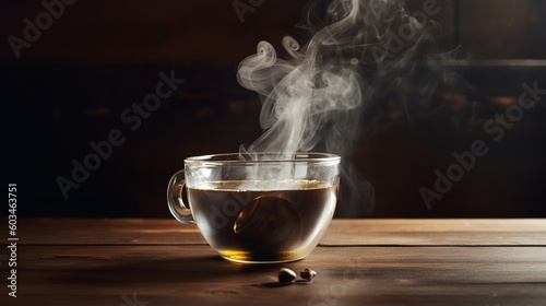 Hot Fresh Brewed Flavored Coffee - Steaming