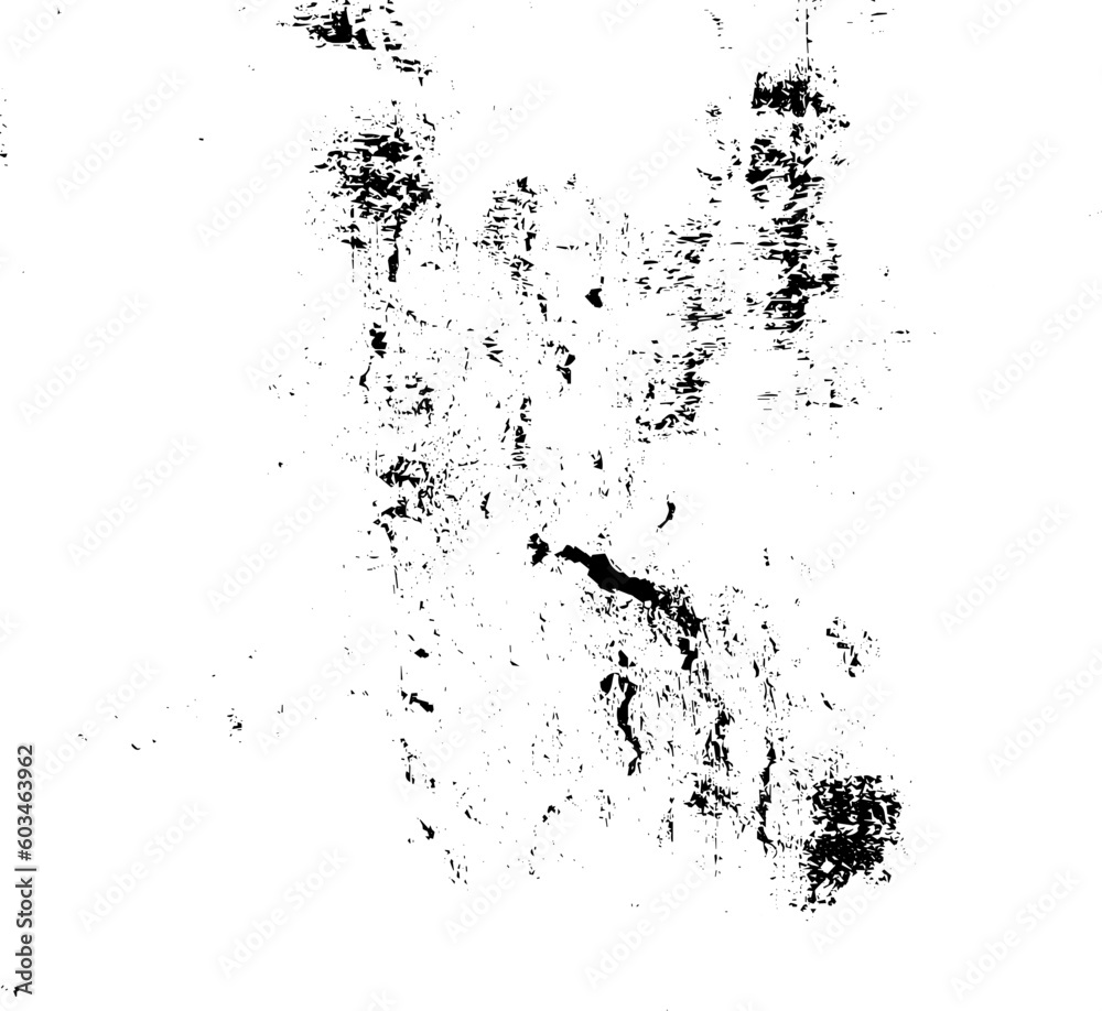 Rustic grunge vector texture with grain and stains. Abstract noise background. Weathered surface. Dirty and damaged. Detailed rough backdrop. Vector graphic illustration with transparent white. EPS10.